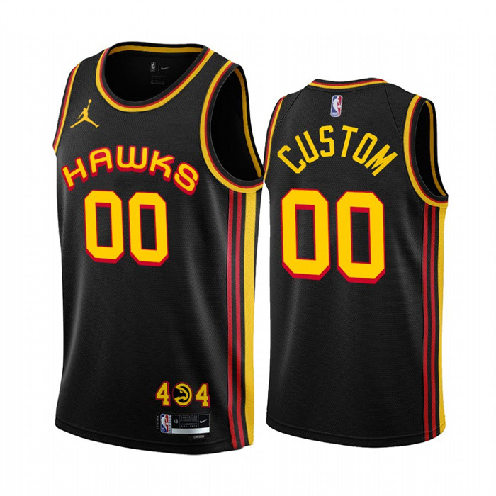 Youth Atlanta Hawks Active Player Custom Black Statement Edition Stitched Jersey
