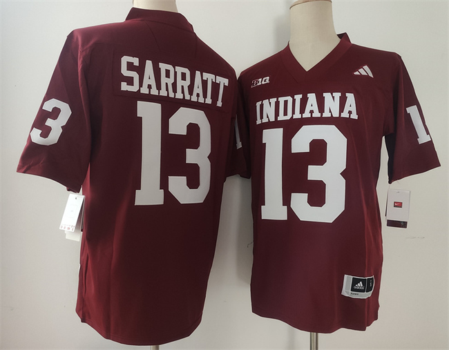 Men's Indiana Hoosiers #13 Elijah Sarratt Red Stitched Basketball Jersey