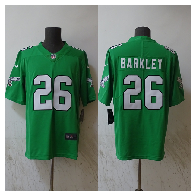 Men's Philadelphia Eagles #26 Saquon Barkley Green Vapor Untouchable Limited Stitched Football Jersey