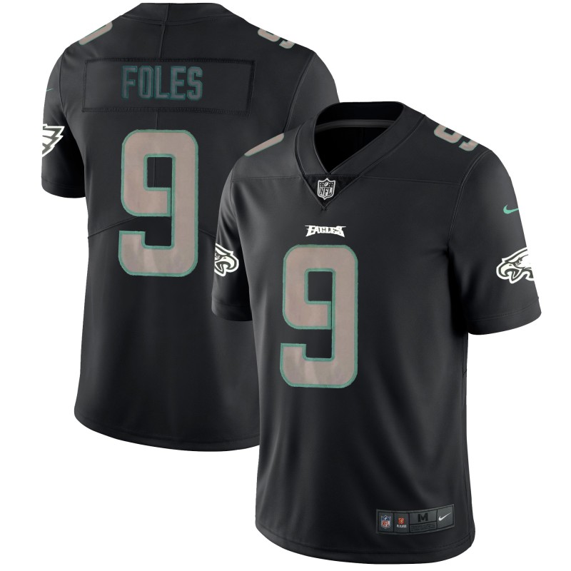 Men's Philadelphia Eagles #9 Nick Foles Black 2018 Impact Limited Stitched NFL Jersey
