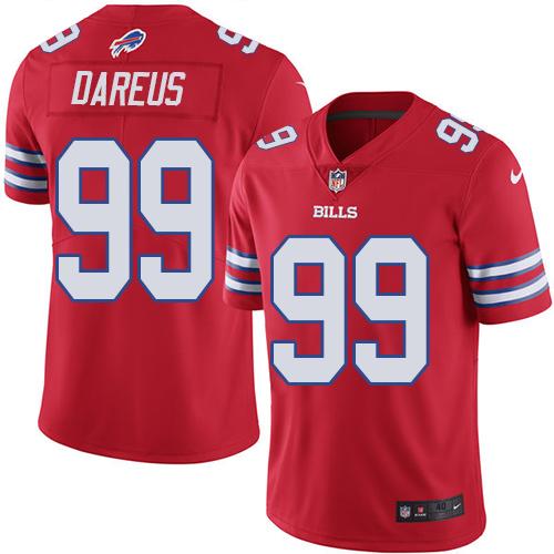 Nike Bills #99 Marcell Dareus Red Men's Stitched NFL Elite Rush Jersey