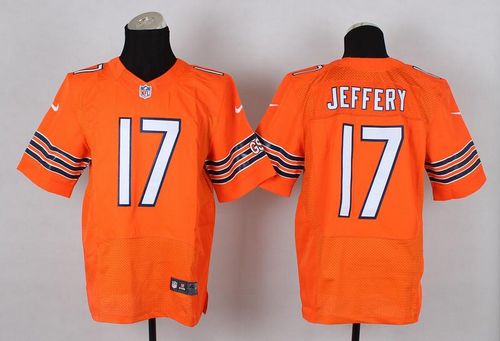 Nike Bears #17 Alshon Jeffery Orange Alternate Men's Stitched NFL Elite Jersey