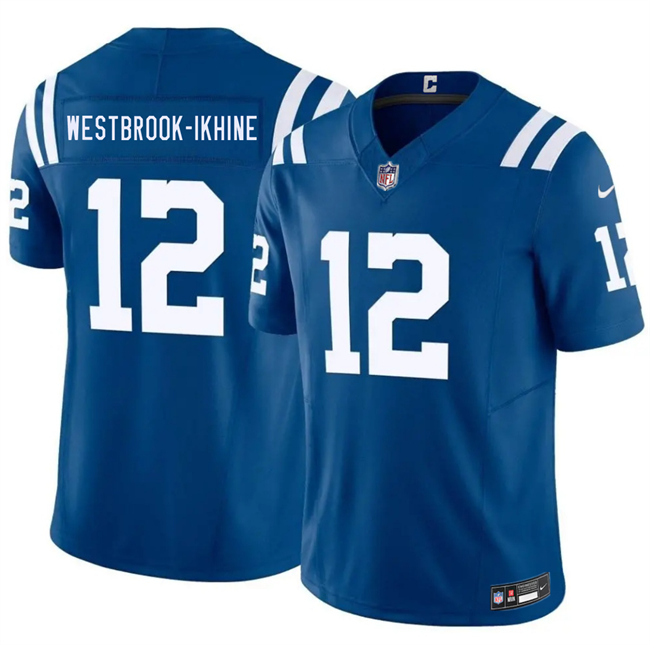 Men's Indianapolis Colts #12 Nick Westbrook-Ikhine Blue 2026 F.U.S.E. Vapor Limited Stitched Football Jersey