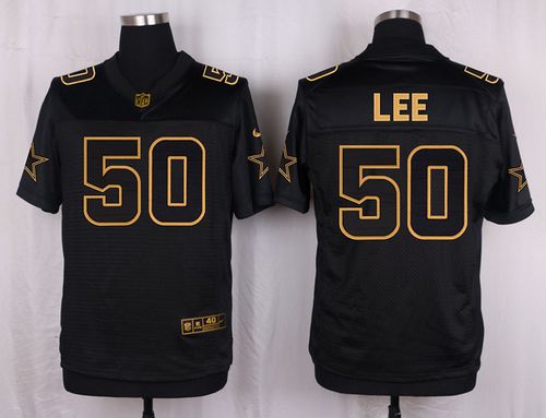 Nike Cowboys #50 Sean Lee Black Men's Stitched NFL Elite Pro Line Gold Collection Jersey