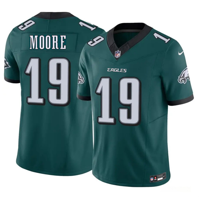 Men's Philadelphia Eagles #19 Elijah Moore Green 2026 F.U.S.E. Vapor Untouchable Limited Stitched Football Jersey