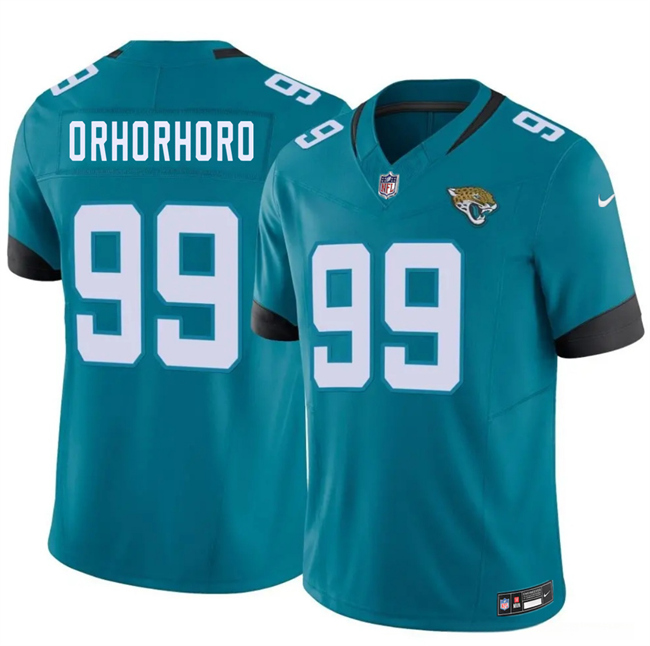 Men's Jacksonville Jaguars #99 Ruke Orhorhoro Teal 2026 F.U.S.E. Vapor Untouchable Limited Stitched Jersey