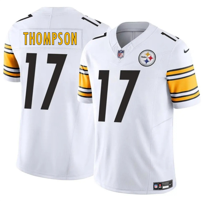 Men's Pittsburgh Steelers #17 Skylar Thompson White 2025 F.U.S.E. Vapor Untouchable Limited Stitched Jersey