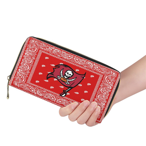 Tampa Bay Buccaneers PU Leather Zip Wallet 001