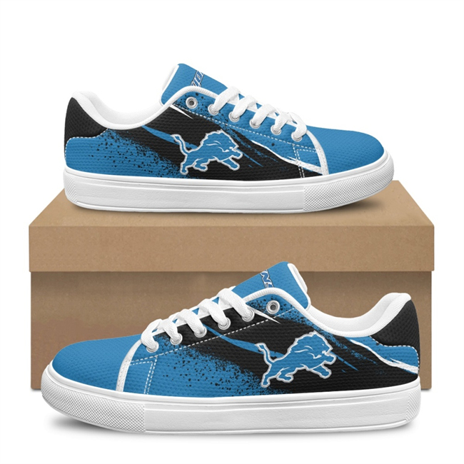 Women's Detroit Lions Low Top Casual Sneakers/Shoes 001