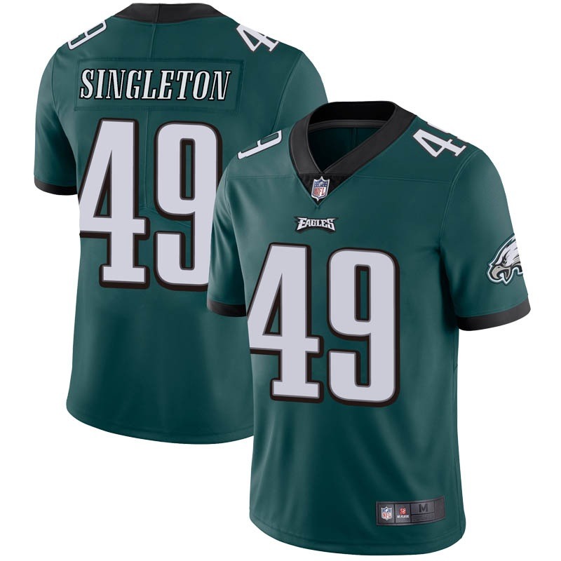 Men's Philadelphia Eagles #49 Alex Singleton Green Vapor Untouchable Limited Stitched