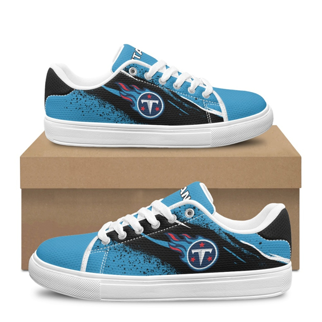 Women's Tennessee Titans Low Top Casual Sneakers/Shoes 001