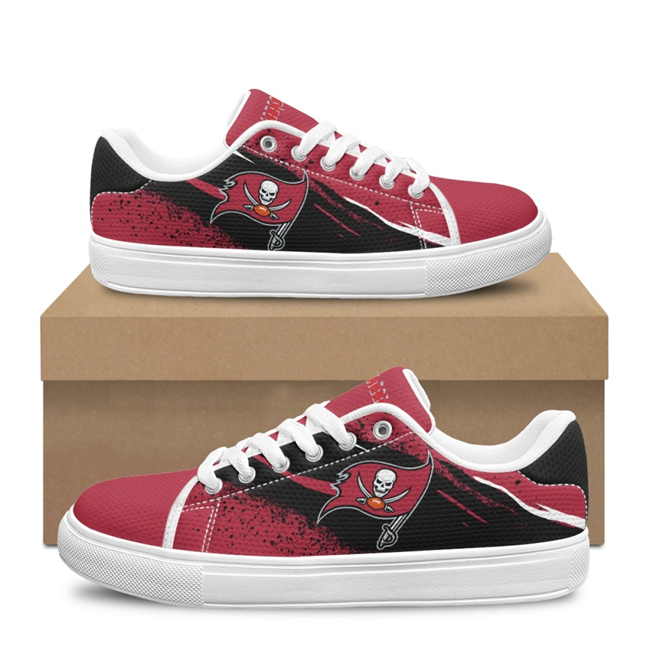 Women's Tampa Bay Buccaneers Low Top Casual Sneakers/Shoes 001