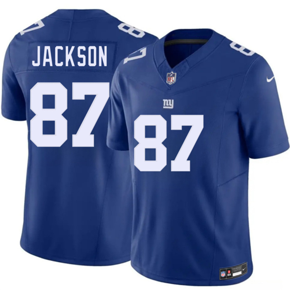 Men's New York Giants #87 Courtney Jackson Blue 2026 F.U.S.E. Vapor Untouchable Limited Stitched Jersey