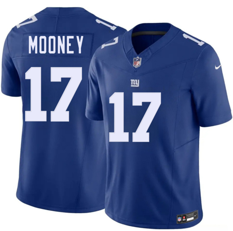 Men's New York Giants #17 Darnell Mooney Blue 2026 F.U.S.E. Vapor Untouchable Limited Stitched Jersey