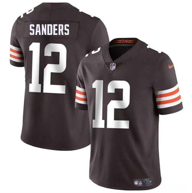 Youth Cleveland Browns #12 Shedeur Sanders Brown 2025 Draft Vapor Untouchable Limited Stitched Football Jersey