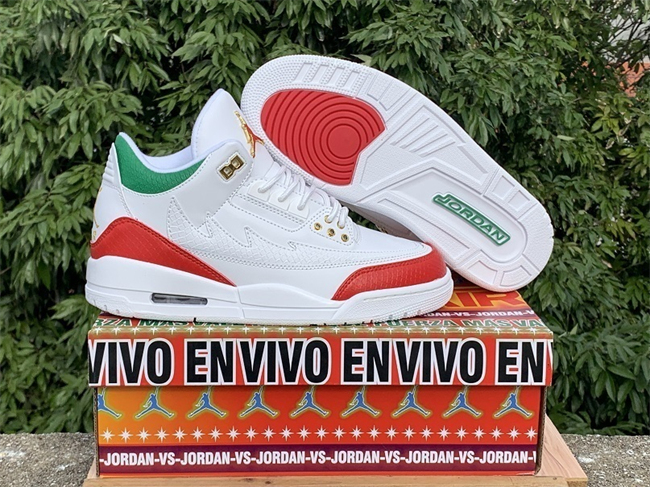 Men's Running weapon Air Jordan 3 White Shoes 0137